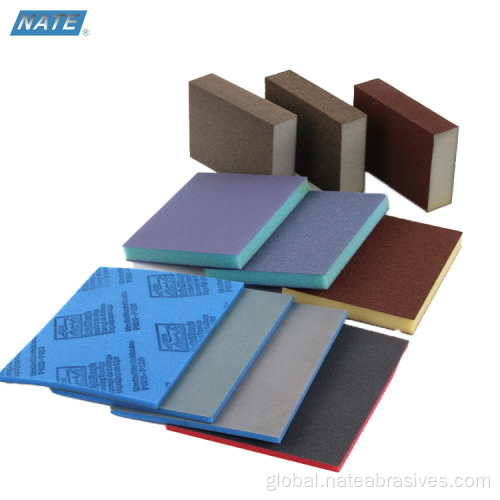 Flooring Industry Abrasives Double Sided Sanding Sponge Pads For Wood Furniture Factory